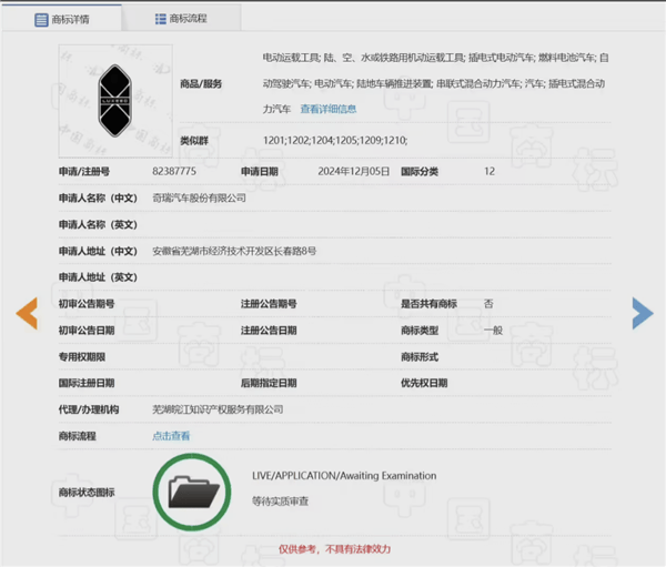 奇瑞车型车标对比