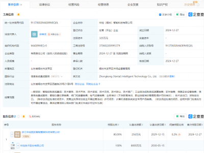 中控技术密集布局，多家智能科技公司新成立！