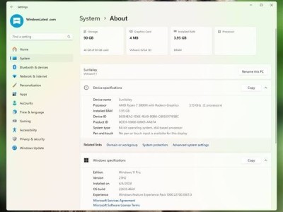 微软Win11再升级，新增卡片功能让你秒懂电脑配置！