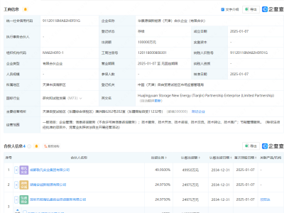 欣旺达携手成都敬凡，共注资10亿成立新能源管理合伙企业