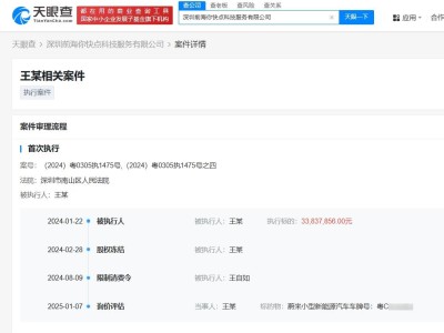 王自如名下新能源汽车将被拍卖，涉及执行金额超三千万元