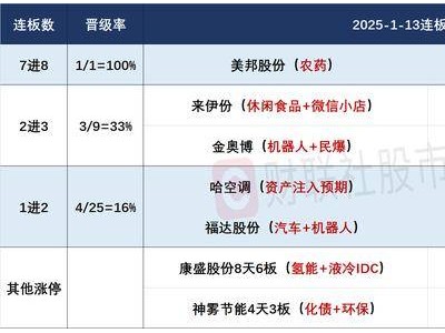 1月13日股市风云：高位股退潮下，光刻机概念股异军突起