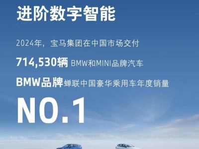 宝马2024年中国市场大捷，71万辆佳绩再夺豪华车销量桂冠