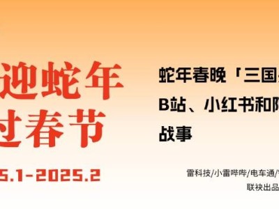 蛇年春晚流量大战：B站、小红书、阿里谁主沉浮？