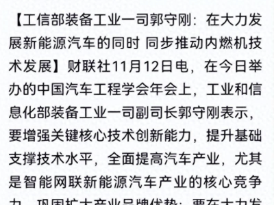 燃油车不会被淘汰！工信部发声力挺，你站哪边？