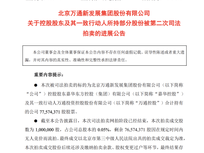 万通发展重组告吹，投资者追问：控制权风险何解？