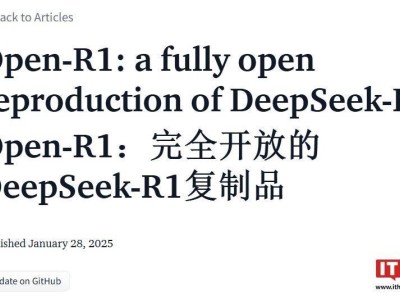 Hugging Face助力，Open-R1项目欲补全DeepSeek R1开源空白