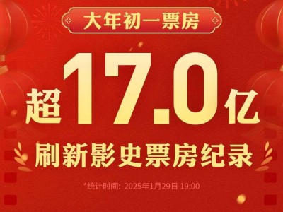 2025年春节档开门红！大年初一票房破17亿创单日新纪录