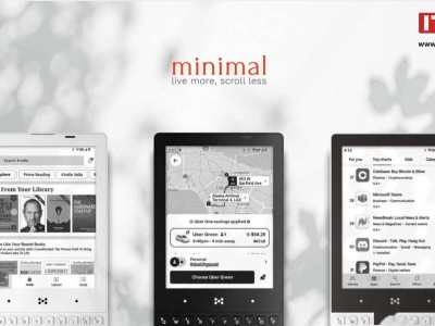 极简主义新宠！The Minimal Phone 墨水屏全键盘手机众筹成功发货中