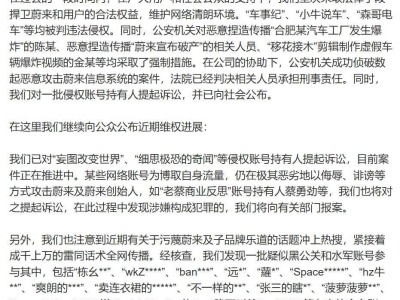 蔚来法务部重拳出击，一批疑似黑公关水军账号遭曝光