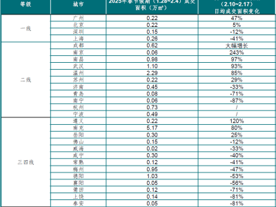 春节楼市：返乡置业局部升温，难掩整体淡季阴霾