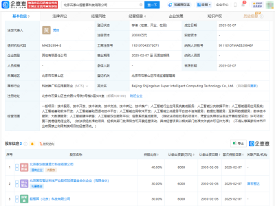 北京石景山超智算科技公司正式成立，人工智能创新示范园项目招标启动