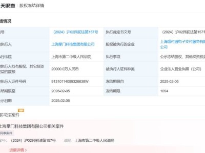 盛付通再陷股权冻结风波，2亿股权被冻三年，支付巨头何去何从？