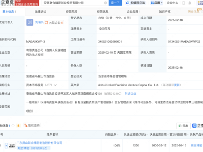 联合精密布局安徽，新设创投公司引发关注