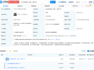 金龙羽斥资1亿设立新能源子公司，涉足电池制造领域