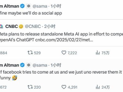 Meta推独立AI应用挑战OpenAI，奥尔特曼：我们或许该做社交App？