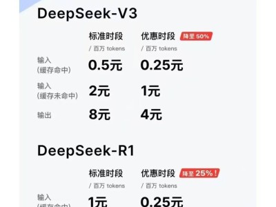 国产AI大模型DeepSeek夜间优惠，最高降价达75%！