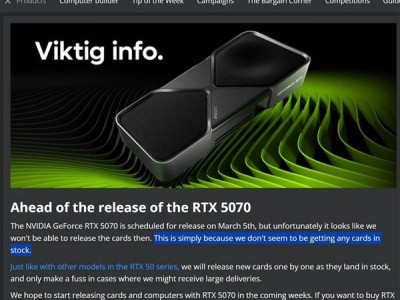 RTX 5070一卡难求还加价，RX 9070系列却货源充足原价售