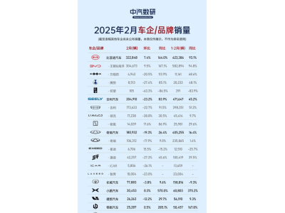 比亚迪2月销量超32万辆，宋家族领跑SUV市场，海外销量再创新高！