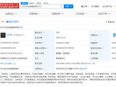 吉利布局未来科技，连番申请DEEP系列商标引关注