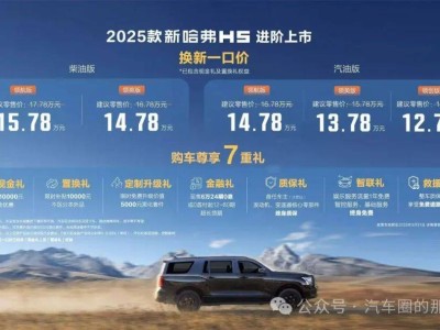 2025款哈弗H5焕新上市，顶配领航，四驱加持，售价12.78万元起！