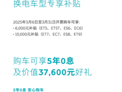 换电车型补贴升级，蔚来领跑换电时代，全国用户共享万元福利！