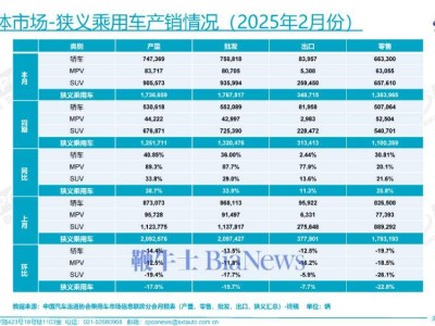 2025年2月乘用车市场火爆，轿车零售量同比大增三成！