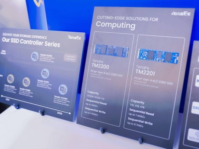 特纳飞TC2300主控亮相：DRAM-less设计，PCIe 5.0固态硬盘顺序读取达12GB/s