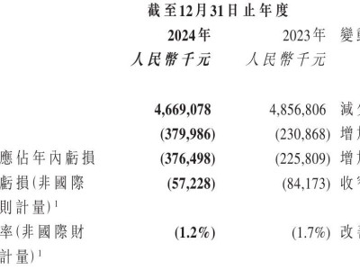 叮当健康2024年度业绩揭晓：营收下滑近4%，年内亏损扩大至3.8亿