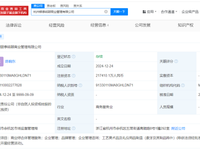 银泰百货母公司资本大跃升，增资幅度超2万倍达21.7亿