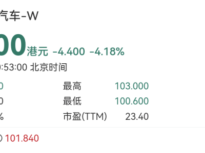 小米配股后股价大跌，新能源汽车板块集体走低