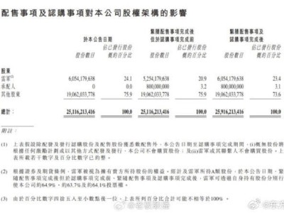 小米集团筹资425亿，雷军持股比例降至23.4%